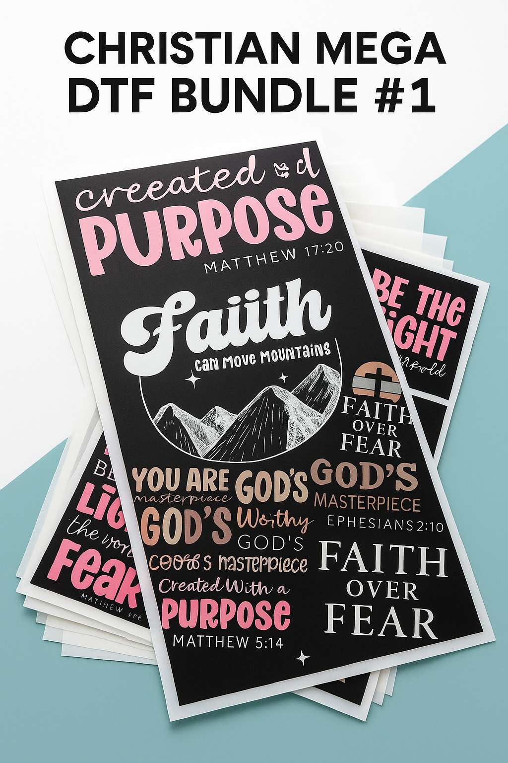 Christian Mega DTF Bundle #1 – Faith, Purpose & Scripture Collection