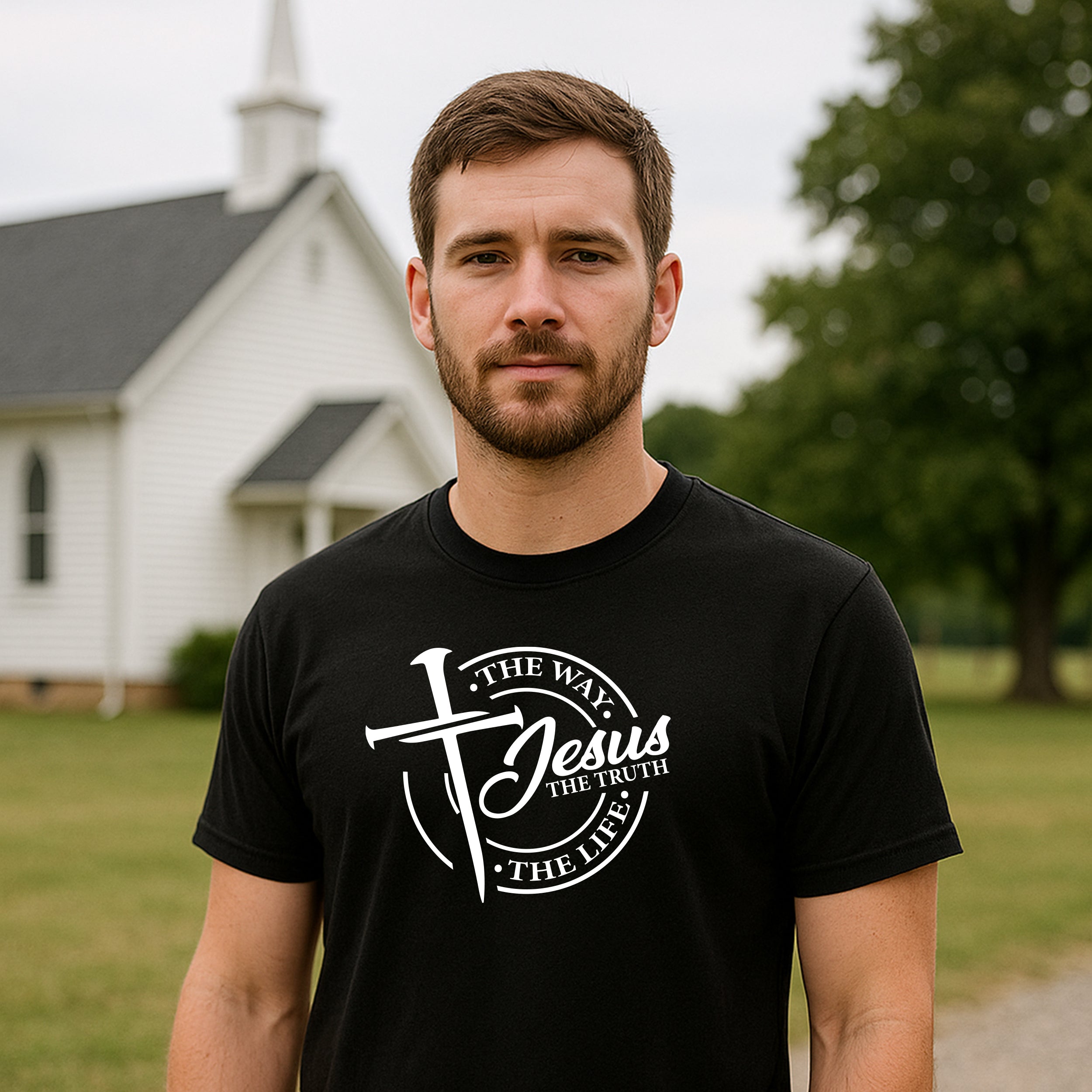 Jesus, The Way. The Truth. The Life. T-Shirt: Proclaim Your Faith view 6