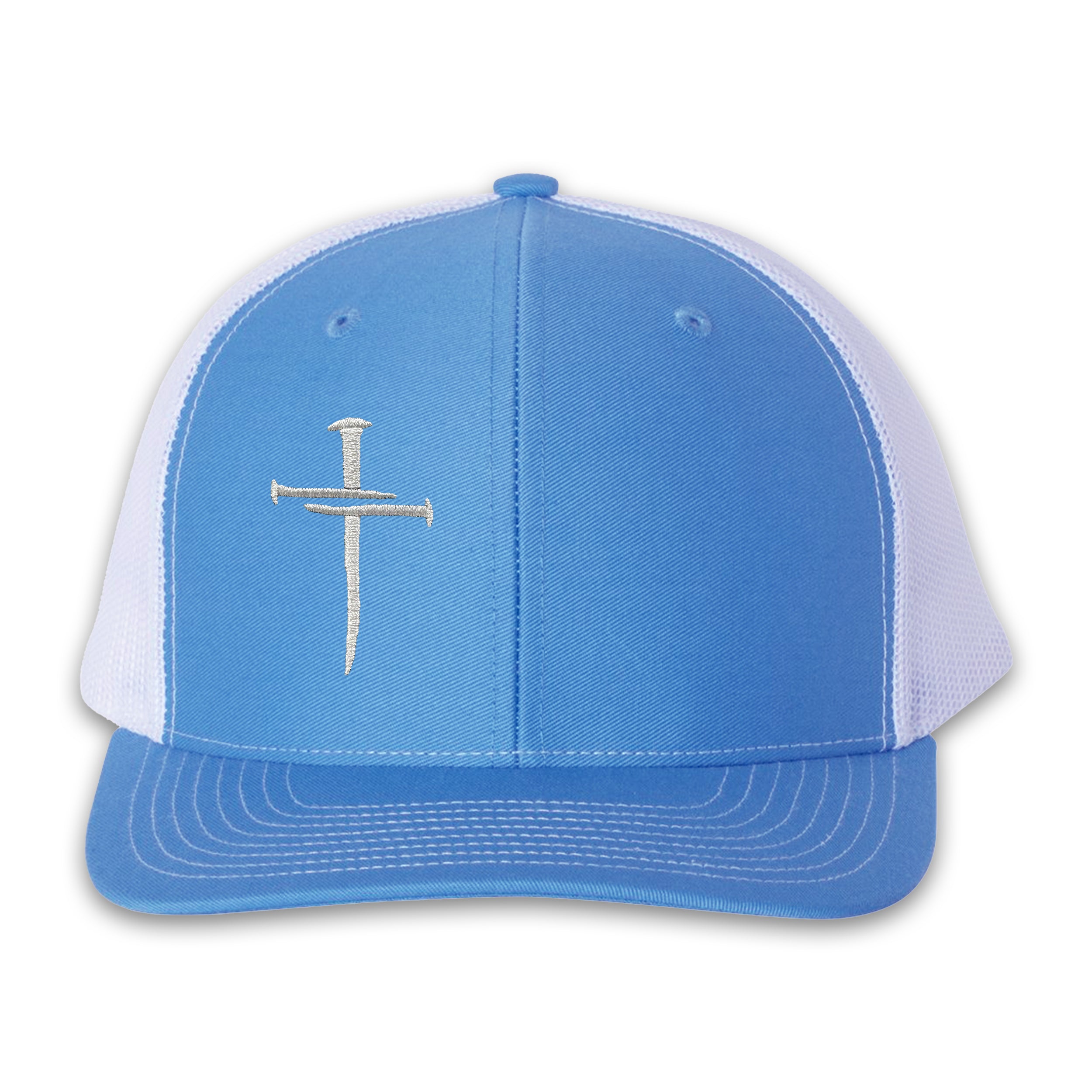 Nailed It Hat: 3 Nails Cross Embroidered Cap view 24